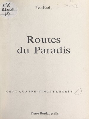 cover image of Routes du paradis